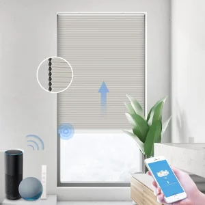 Smart Motorized Blackout Honeycomb Blinds w/ Remote Control