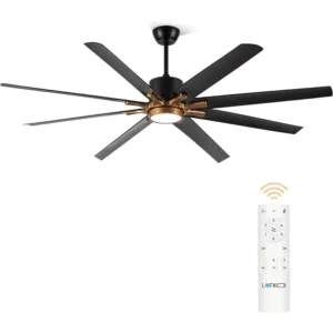 72 Inch Large Ceiling Fan with Light and Remote Control