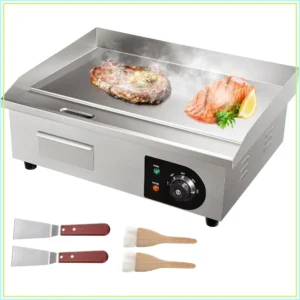 1600W Electric Griddle 22" Stainless Steel Flat Top Grill 122-572℉